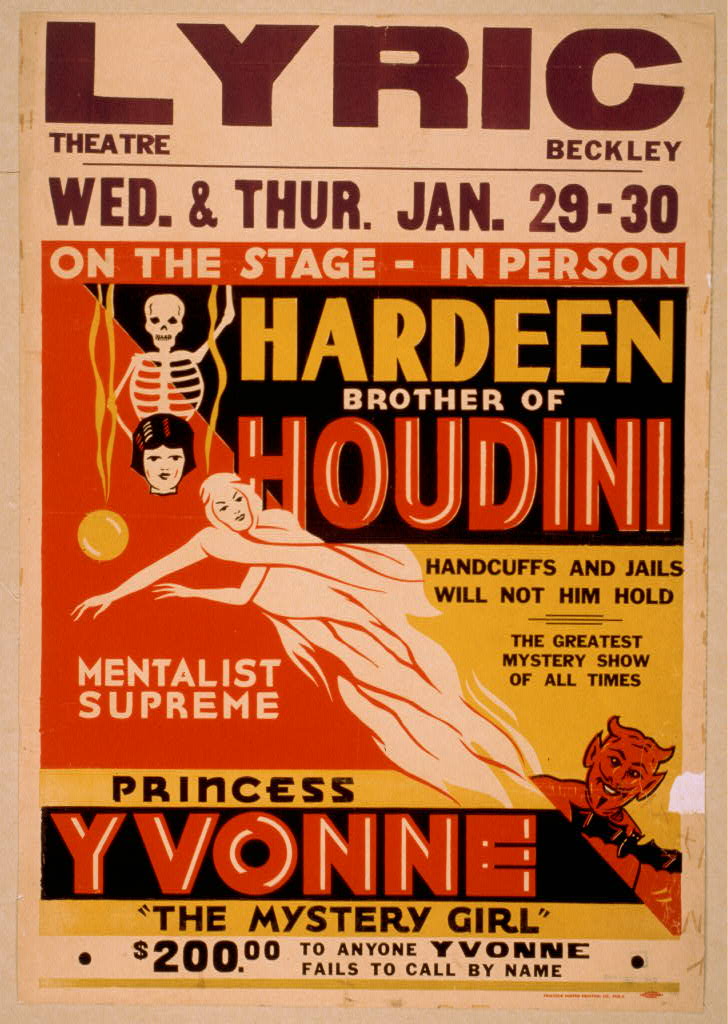 Houdini Poster - Library of Congress